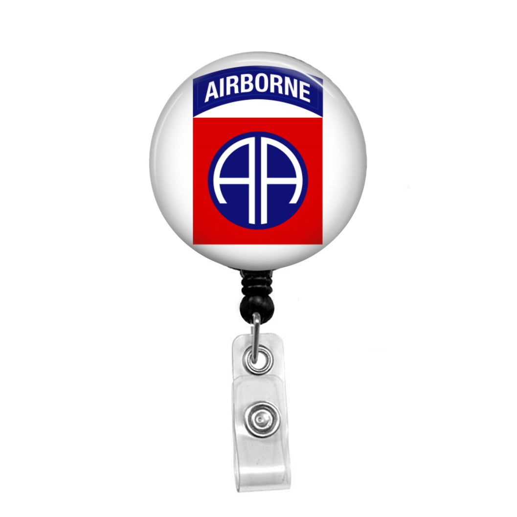 82nd Airborne Division, USA - Retractable Badge Holder - Badge