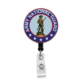 National Guard - Retractable Badge Holder - Badge Reel - Lanyards - Stethoscope Tag / Style Butch's Badges