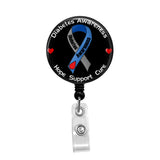 Diabetes Awareness - Retractable Badge Holder - Badge Reel - Lanyards - Stethoscope Tag / Style Butch's Badges