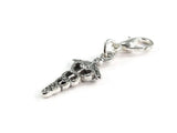 Caduceus Charm with Lobster Claw Clasp Butch's Badges