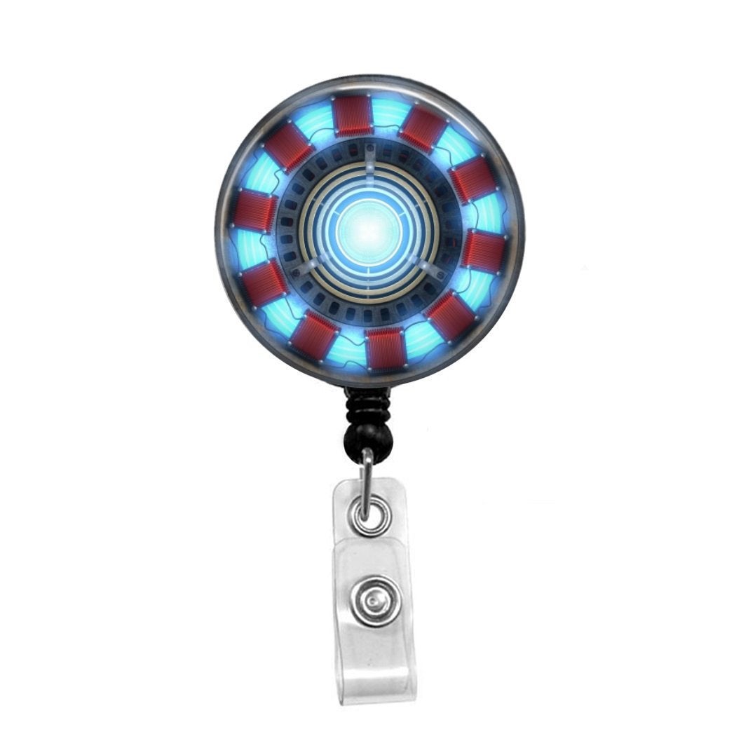 Captain America Marvel Badge Reel Holder Clip Retractable RT Tech