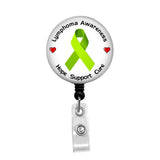 Lymphoma Awareness - Retractable Badge Holder - Badge Reel - Lanyards - Stethoscope Tag / Style Butch's Badges