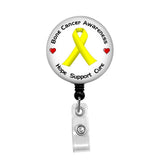 Bone Cancer Awareness - Retractable Badge Holder - Badge Reel - Lanyards - Stethoscope Tag / Style Butch's Badges