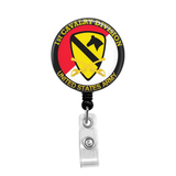 1st Carvery Regiment, USA - Retractable Badge Holder - Badge Reel - Lanyards - Stethoscope Tag / Style Butch's Badges