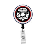 502nd Infantry Division, USA - Retractable Badge Holder - Badge Reel - Lanyards - Stethoscope Tag / Style Butch's Badges