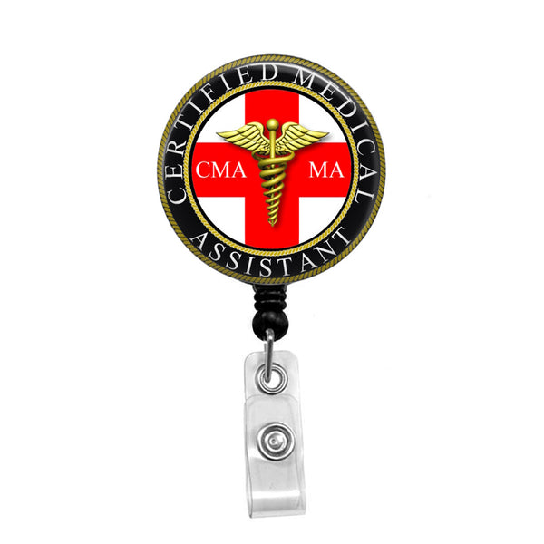 Certified Medical Assistant 2, CMA - Retractable Badge Holder - Badge Reel  - Lanyards - Stethoscope Tag – Butch's Badges