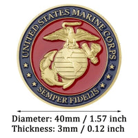 Marine Corps Challenge Coin Butch's Badges
