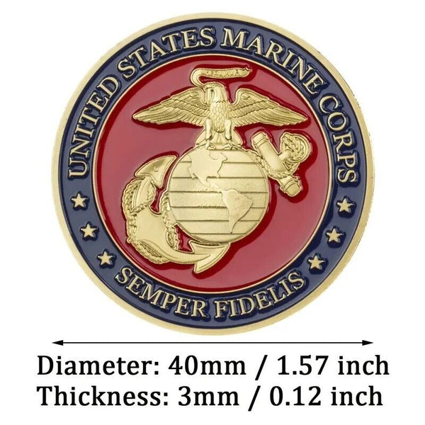 Marine Corps Challenge Coin USMC – Butch's Badges