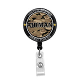 Airman - Retractable Badge Holder - Badge Reel - Lanyards - Stethoscope Tag / Style Butch's Badges
