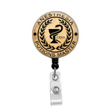 Anesthesia Potions Master, CRNA - Retractable Badge Holder - Badge Reel - Lanyards - Stethoscope Tag / Style Butch's Badges