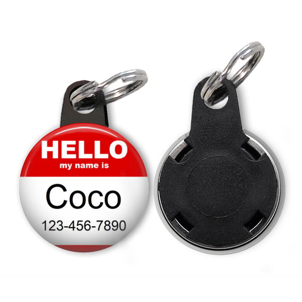 Hello My Name is - Pet ID Tag Butch's Badges
