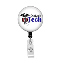 Dialysis Tech - Retractable Badge Holder - Badge Reel - Lanyards - Stethoscope  Tag – Butch's Badges