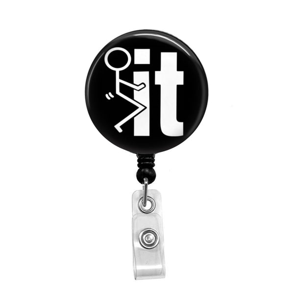 F it - Retractable Badge Holder - Badge Reel - Lanyards - Stethoscope Tag / Style Butch's Badges