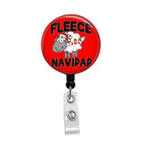Fleece Navidad - Retractable Badge Holder - Badge Reel - Lanyards - Stethoscope Tag / Style Butch's Badges