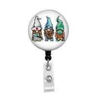 Gnomes - Retractable Badge Holder - Badge Reel - Lanyards - Stethoscope Tag / Style Butch's Badges