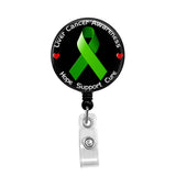 Liver Cancer Awareness - Retractable Badge Holder - Badge Reel - Lanyards - Stethoscope Tag / Style Butch's Badges