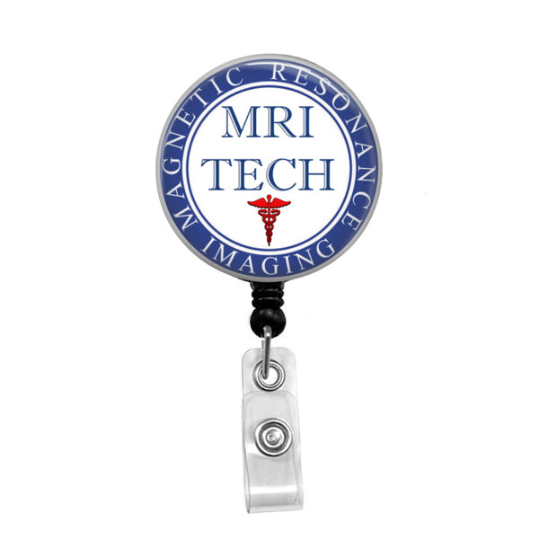 MRI Tech - Retractable Badge Holder - Badge Reel - Lanyards - Stethoscope Tag / Style Butch's Badges