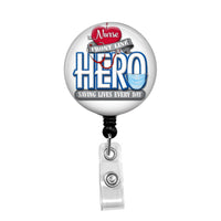 Nurse Hero - Retractable Badge Holder - Badge Reel - Lanyards - Stethoscope Tag / Style Butch's Badges