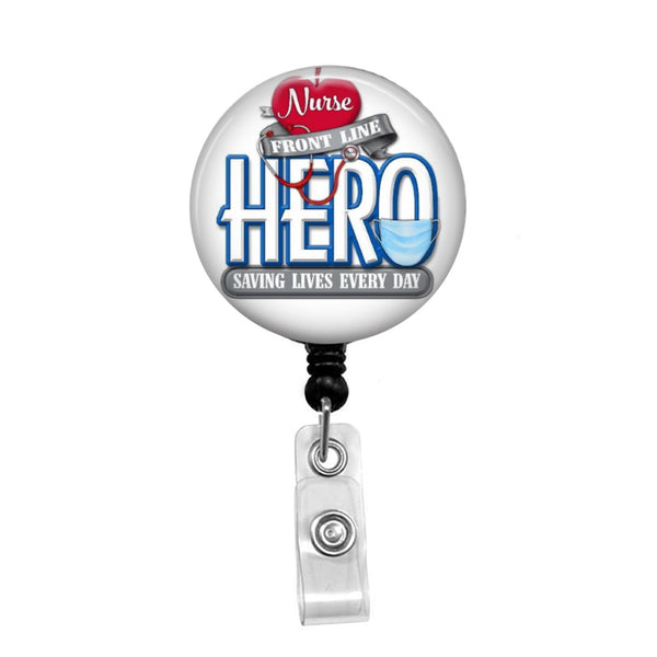 Nurse Hero - Retractable Badge Holder - Badge Reel - Lanyards - Stethoscope Tag / Style Butch's Badges