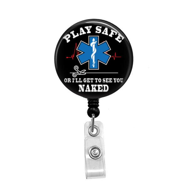 EMS - Retractable Badge Holder - Badge Reel - Lanyards