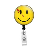 Watchmen Smiley Face - Retractable Badge Holder - Badge Reel - Lanyards - Stethoscope Tag / Style Butch's Badges