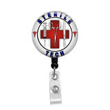 Sterile Tech - Retractable Badge Holder - Badge Reel - Lanyards - Stethoscope Tag / Style Butch's Badges