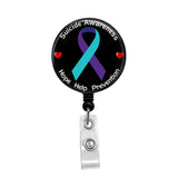 Suicide Prevention Awareness - Retractable Badge Holder - Badge Reel - Lanyards - Stethoscope Tag / Style Butch's Badges