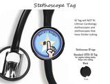 Blue Caduceus, Medical, Doctor, Nursing, Tech - Retractable Badge Holder - Badge Reel - Lanyards - Stethoscope Tag / Style Butch's Badges