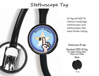 Blue CPhT, Pharmacy Tech with Personalized Name - Retractable Badge Holder - Badge Reel - Lanyards - Stethoscope Tag / Style Butch's Badges