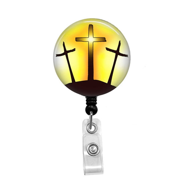Calvary Cross - Retractable Badge Holder - Badge Reel - Lanyards -  Stethoscope Tag – Butch's Badges