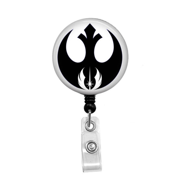 Mandalorian Symbol ID Badge Reel Holder Clip Holder Retractable Star Wars