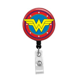 Wonder Woman - Retractable Badge Holder - Badge Reel - Lanyards - Stethoscope Tag / Style Butch's Badges