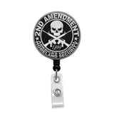 2nd Amendment, Homeland Security - Retractable Badge Holder - Badge Reel - Lanyards - Stethoscope Tag / Style Butch's Badges