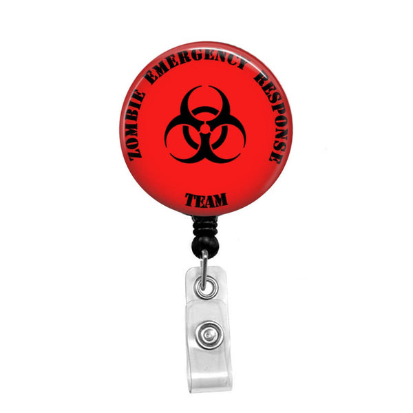 Zombie Emergency Response Team - Retractable Badge Holder - Badge Reel - Lanyards - Stethoscope Tag / Style Butch's Badges