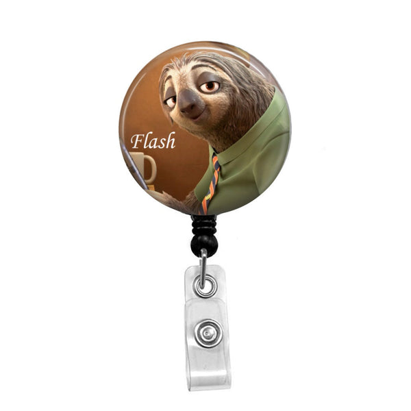 Zootopia's Flash - Retractable Badge Holder - Badge Reel - Lanyards - Stethoscope Tag / Style Butch's Badges