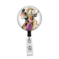 Tangled  - Retractable Badge Holder - Badge Reel - Lanyards - Stethoscope Tag / Style Butch's Badges