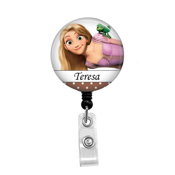 Tangled Personalized - Retractable Badge Holder - Badge Reel