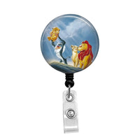 Lion King  - Retractable Badge Holder - Badge Reel - Lanyards - Stethoscope Tag / Style Butch's Badges