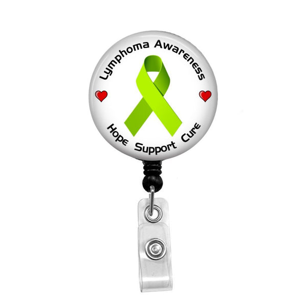 Lymphoma Awareness - Retractable Badge Holder - Badge Reel - Lanyards - Stethoscope Tag / Style Butch's Badges