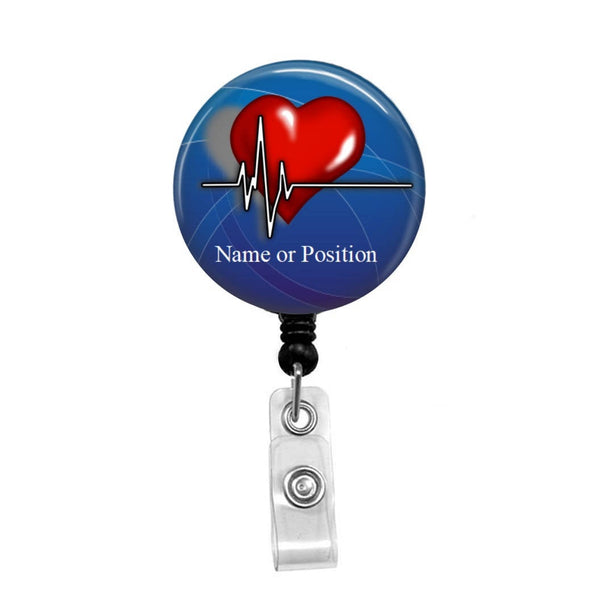 Personalized Medical Badge 1, Add your name or professional designation -Retractable Badge Holder - Badge Reel - Lanyards - Stethoscope Tag / Style Butch's Badges