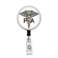 Physician's Assistant, PA 3 - Retractable Badge Holder - Badge Reel -  Lanyards - Stethoscope Tag / Style
