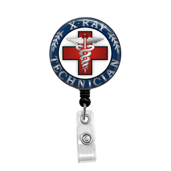 X-Ray Technician - Retractable Badge Holder - Badge Reel - Lanyards - Stethoscope Tag / Style Butch's Badges