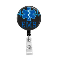 EMS - Retractable Badge Holder - Badge Reel - Lanyards - Stethoscope Tag / Style Butch's Badges