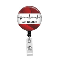 Got Rhythm - Retractable Badge Holder - Badge Reel - Lanyards - Stethoscope Tag / Style Butch's Badges