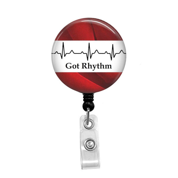 Got Rhythm - Retractable Badge Holder - Badge Reel - Lanyards - Stethoscope Tag / Style Butch's Badges