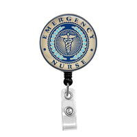 Emergency Nurse - Retractable Badge Holder - Badge Reel - Lanyards - Stethoscope Tag / Style Butch's Badges