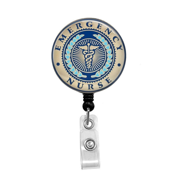 Emergency Nurse - Retractable Badge Holder - Badge Reel - Lanyards -  Stethoscope Tag – Butch's Badges