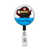 Nurse Ninja, Critical Care Nursing - Retractable Badge Holder - Badge Reel - Lanyards - Stethoscope Tag / Style Butch's Badges