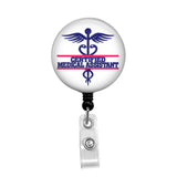 Certified Medical Assistant 2, CMA - Retractable Badge Holder - Badge Reel - Lanyards - Stethoscope Tag / Style Butch's Badges