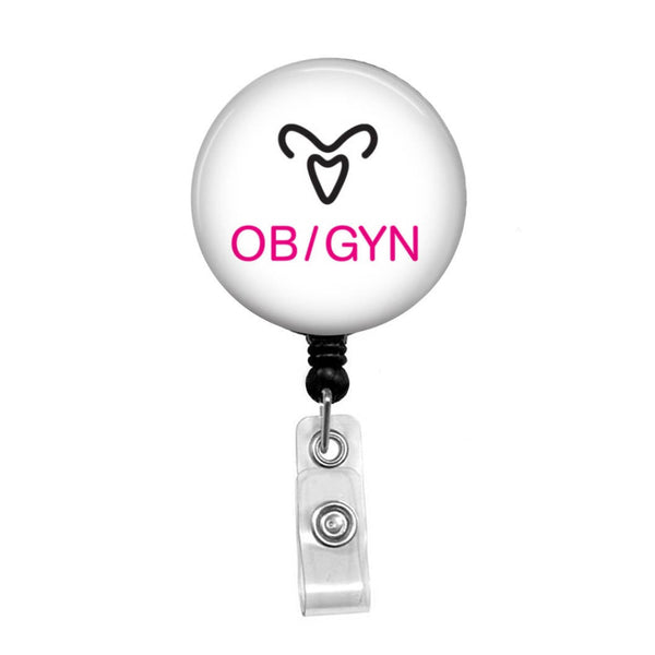 OB/GYN Nurse - Retractable Badge Holder - Badge Reel - Lanyards - Stethoscope Tag / Style Butch's Badges